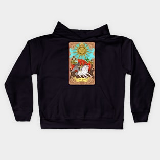 The Sun Tarot Card Kids Hoodie